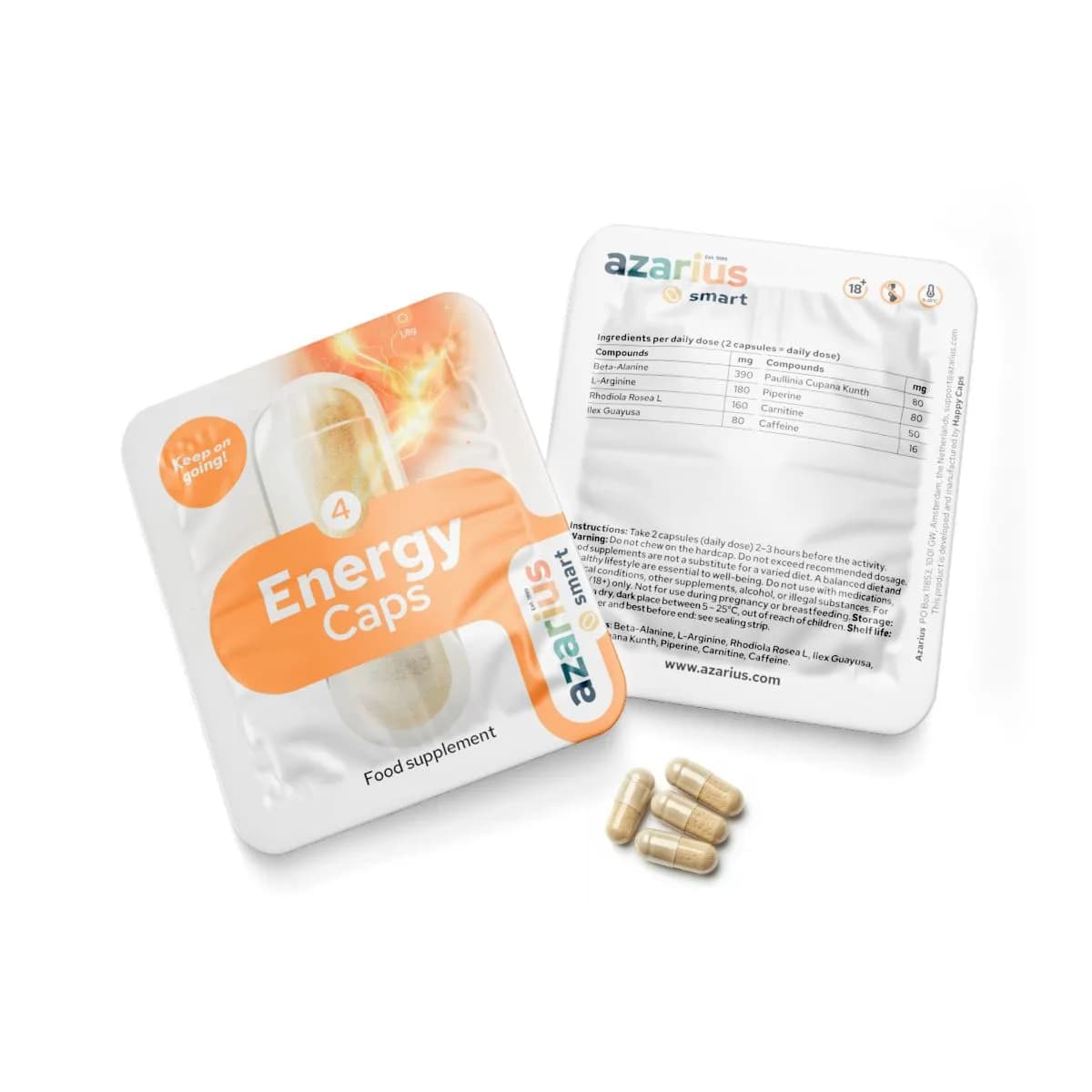 Energy Caps — Gélules énergisantes stimulantes