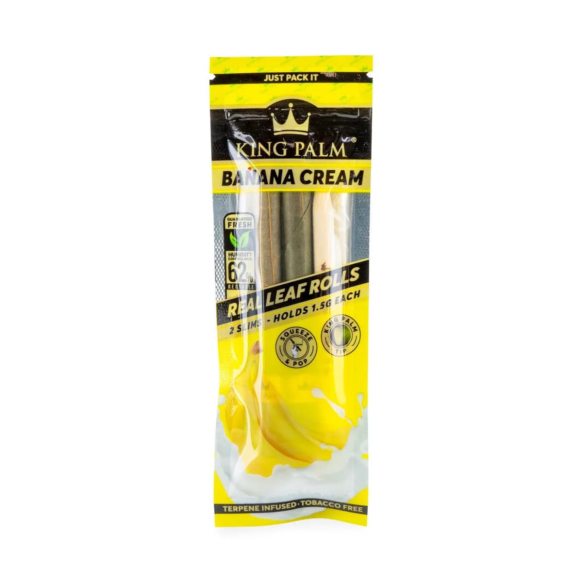 Cônes pré-roulés naturels Slim King Palm