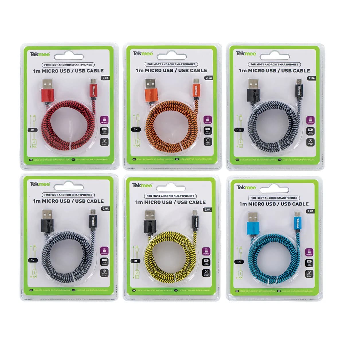 Câble USB (Micro & C) 1m