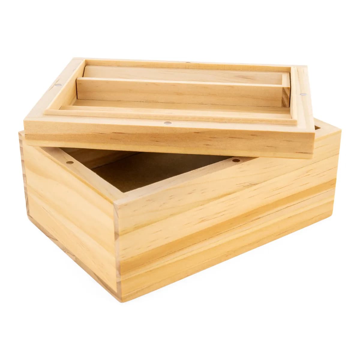 Boîte tamiseuse en bois