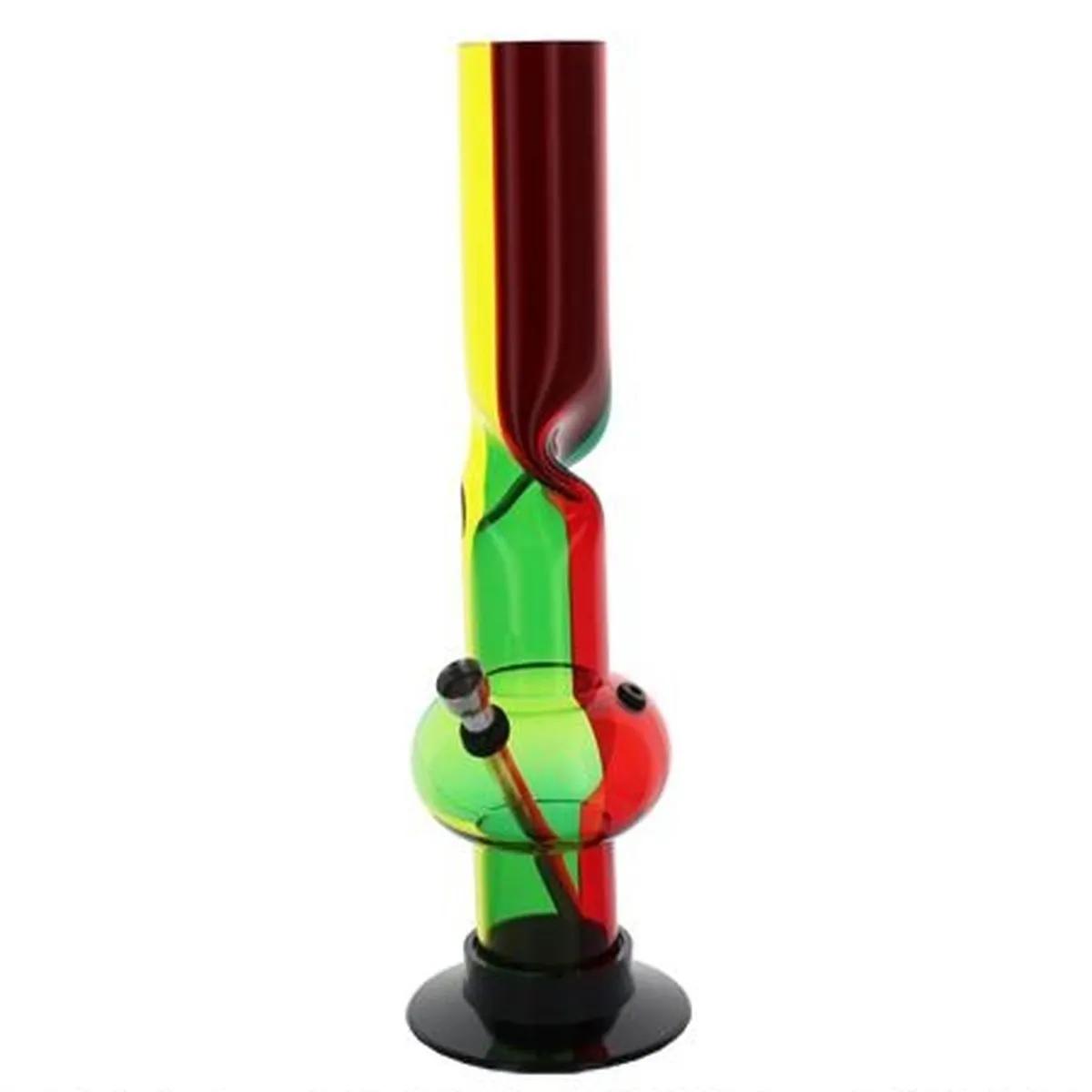 Bong en acrylique Rasta Twist