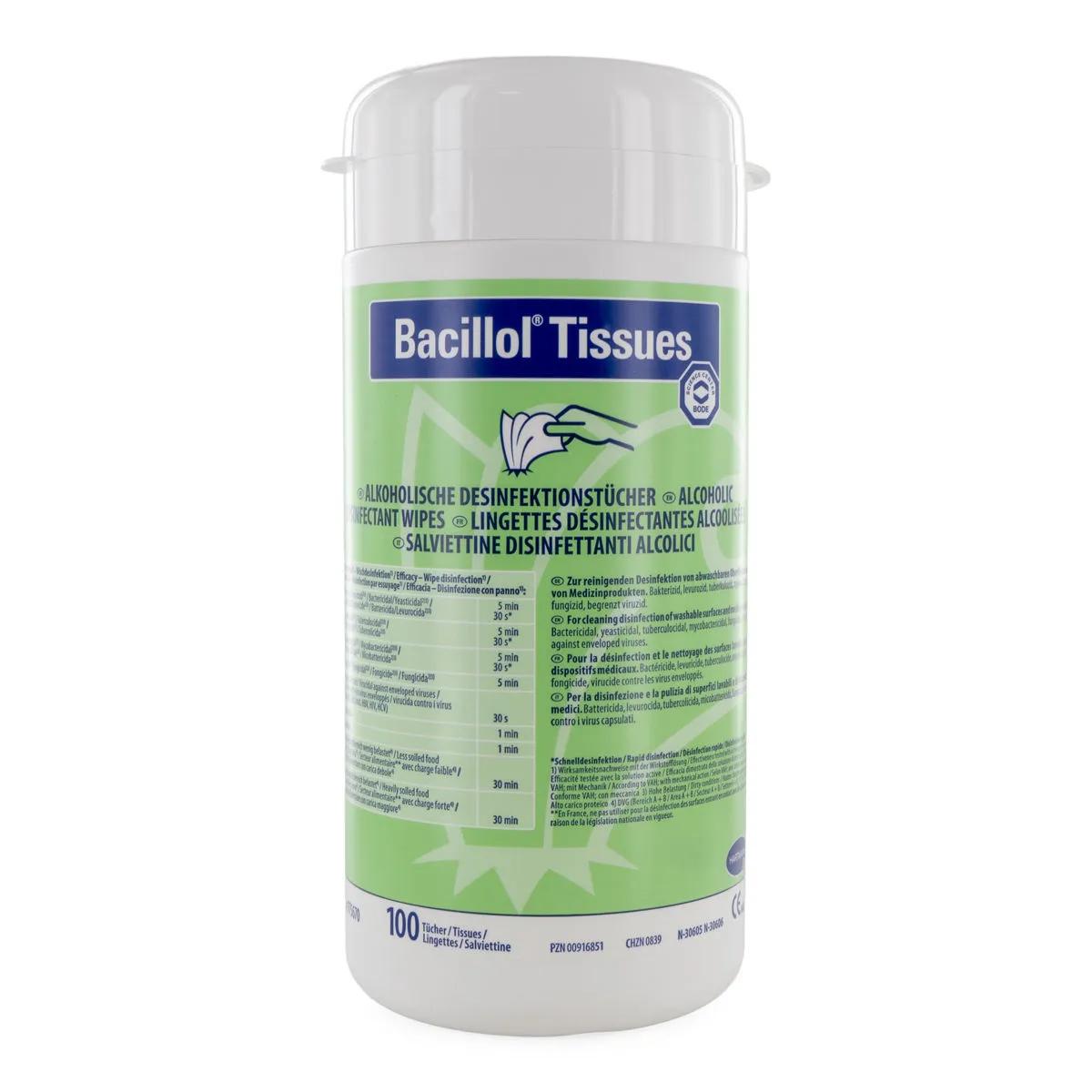 Distributeur de lingettes alcoolisées (Bacillol)