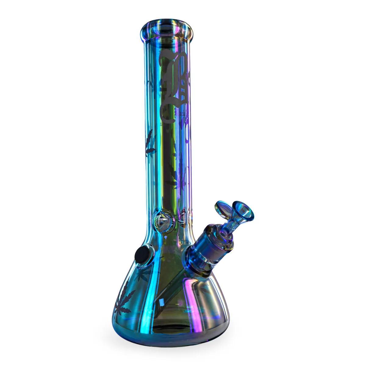 Bang Erlenmeyer à Glaçons Rainbow Black Leaf