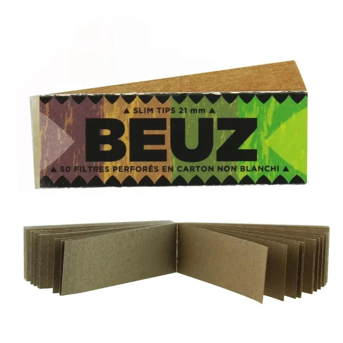BEUZ Brown Tips - Filtres en carton non blanchi