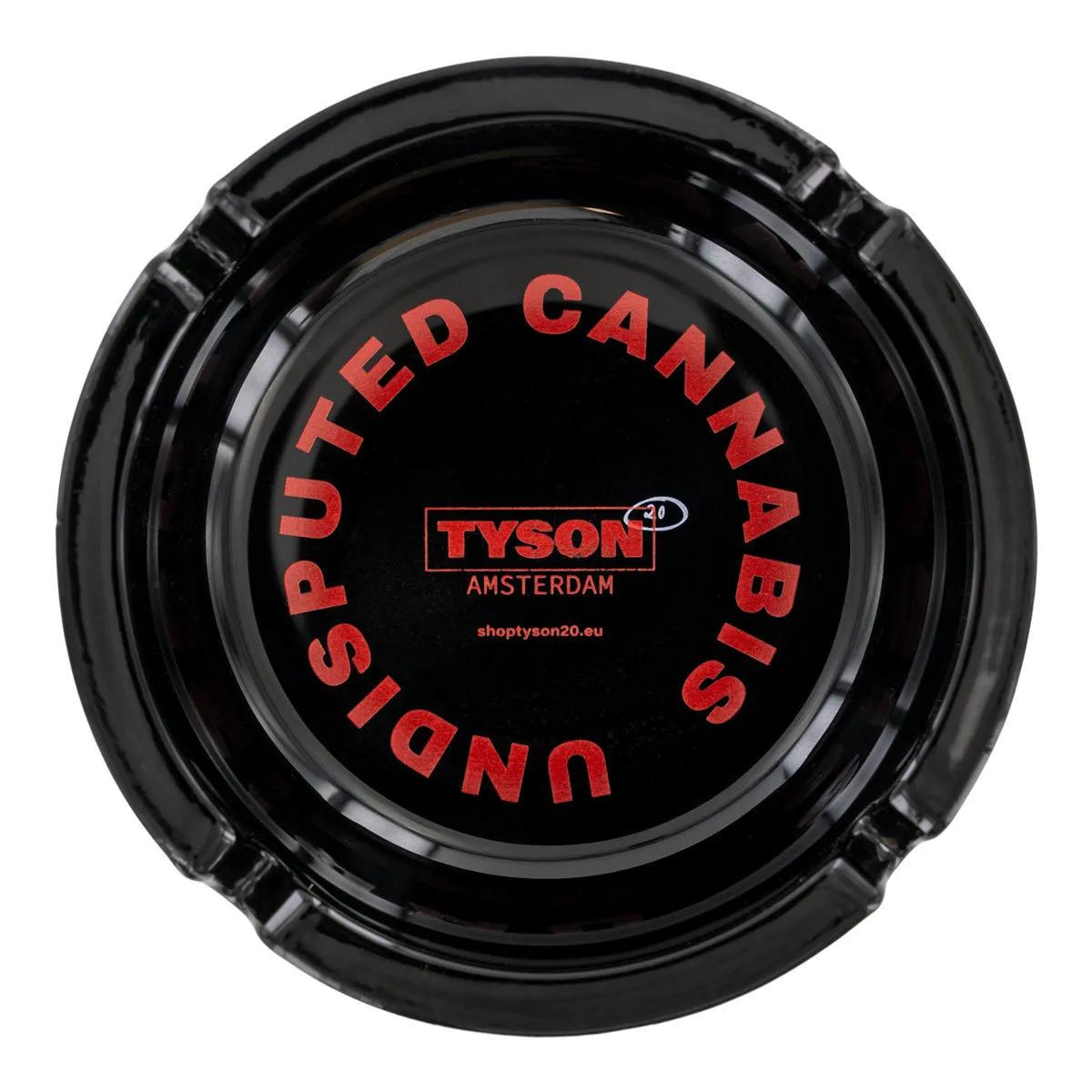 Cendrier en verre noir Tyson 2.0