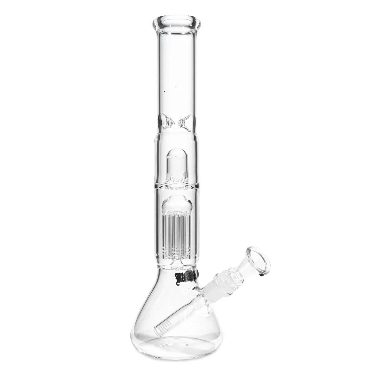 Black Leaf Bang en verre avec percolateur à dôme et refroidisseur à glace
