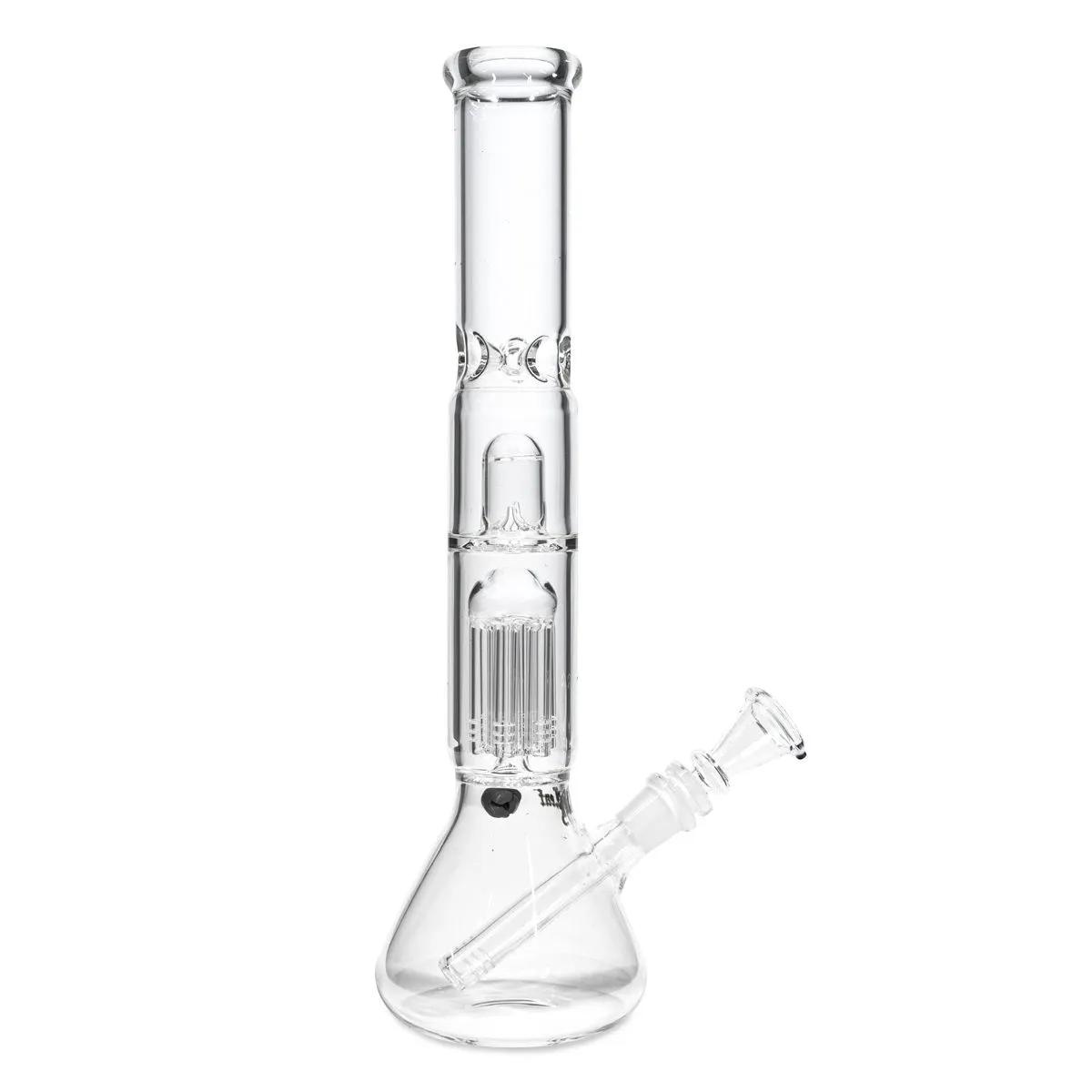 Black Leaf Bang en verre avec percolateur à dôme et refroidisseur à glace