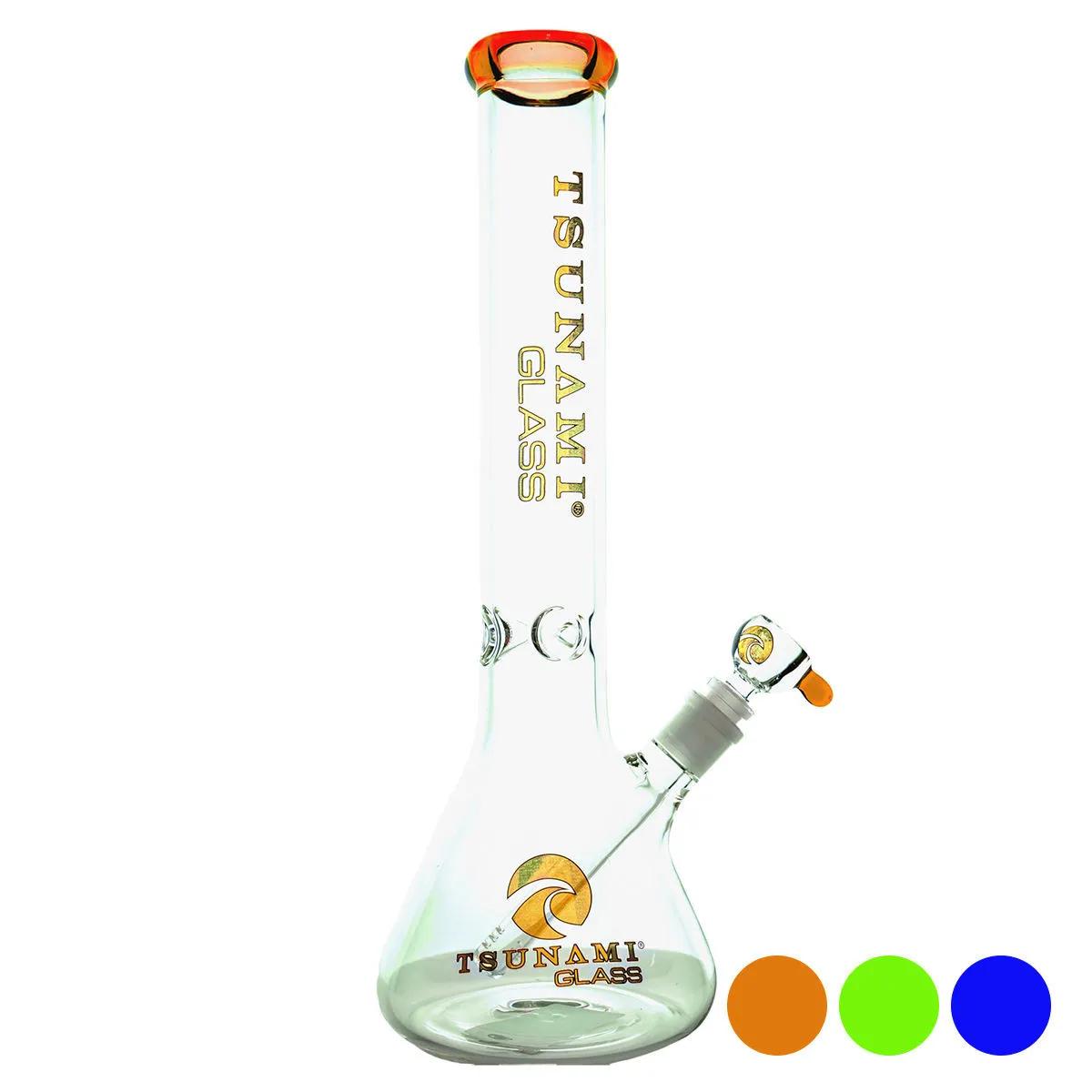 Bang Beaker avec réservoir à glace 15'' (Tsunami Glass)