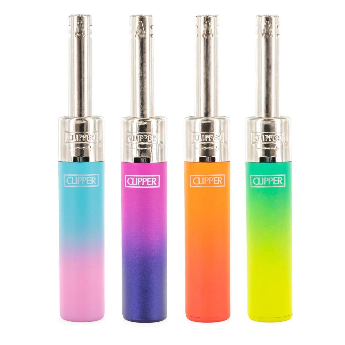 Briquet Clipper Minitube Métallisé Dégradé