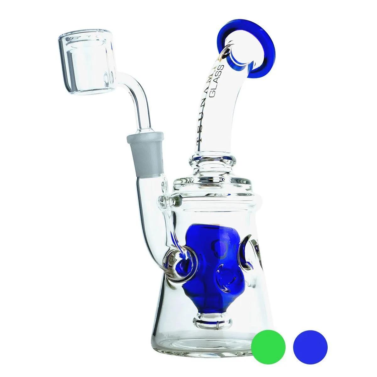 Rig à concentrés Shower Head Swiss 9'' (Tsunami Glass)