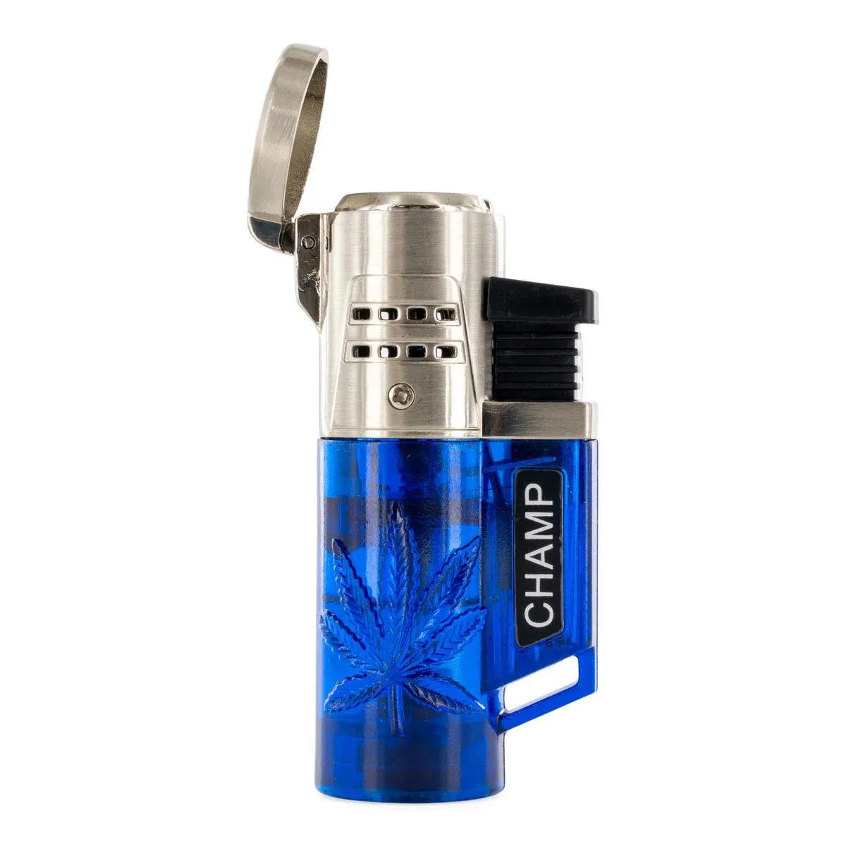 Briquet torche de poche double flamme Leaf