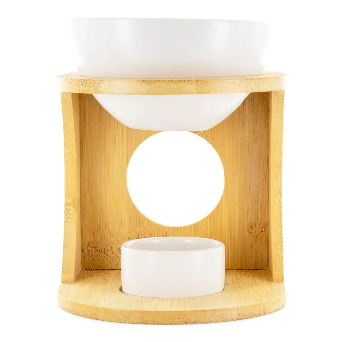 Essential Oil Burner Bamboo Stand