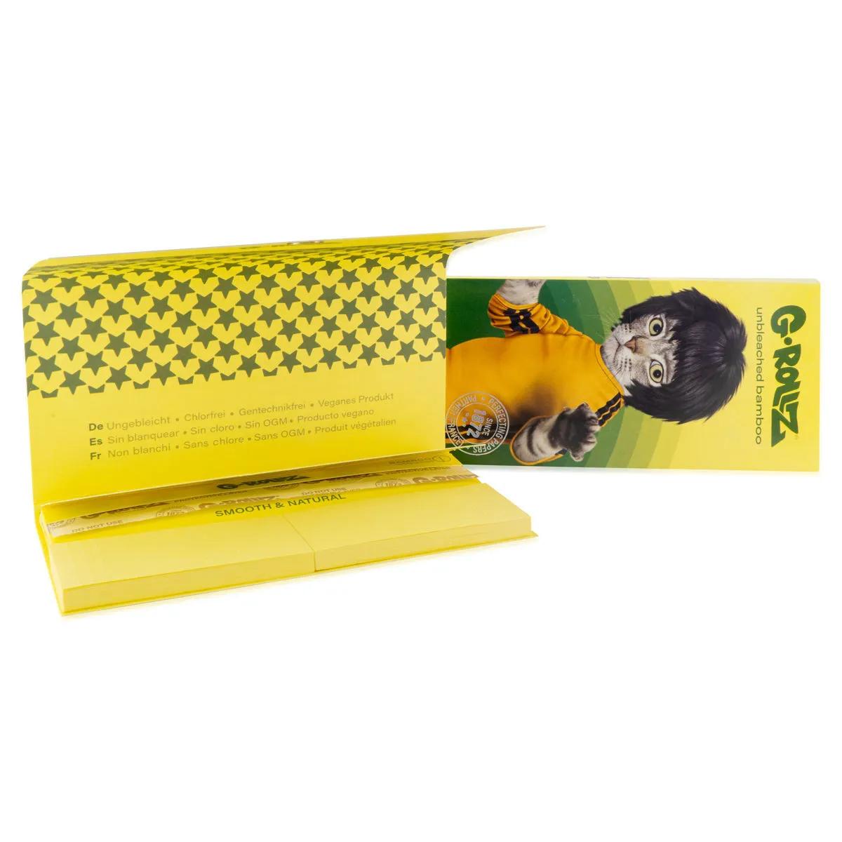 G-Rollz Feuilles à rouler en bambou non blanchi + Filtres