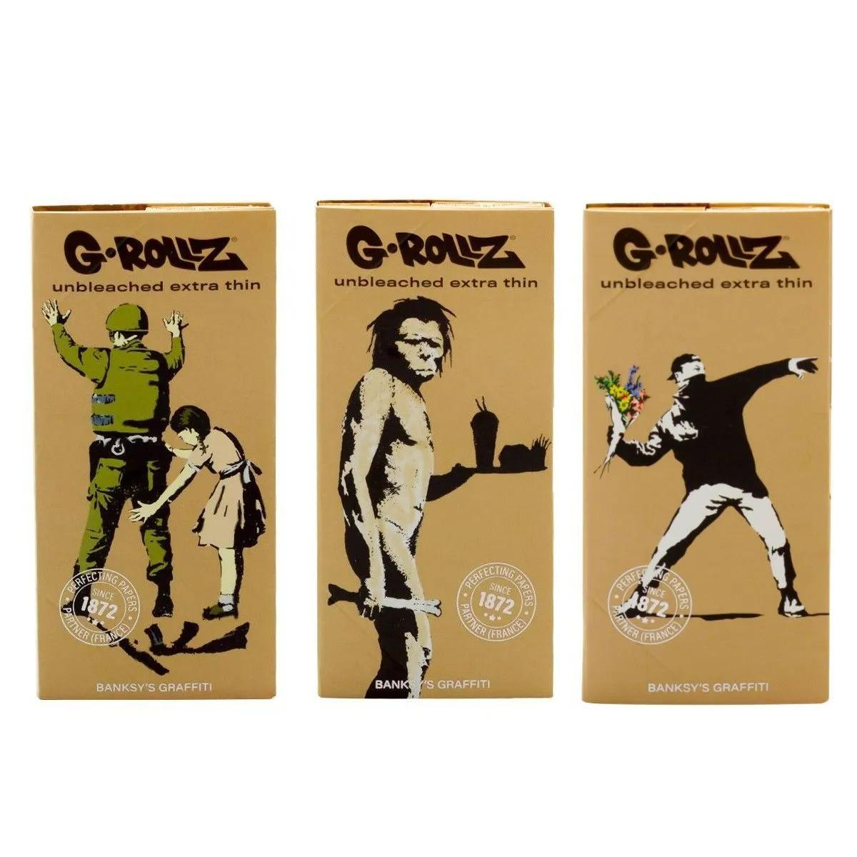 G-Rollz Feuilles à rouler non blanchies + filtres et plateau
