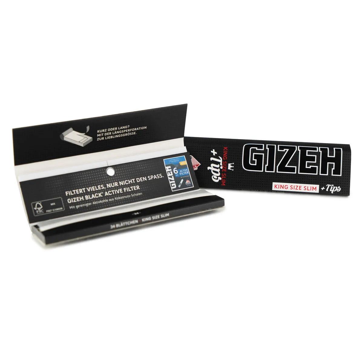 Feuilles à rouler Gizeh King Size Slim + Filtres
