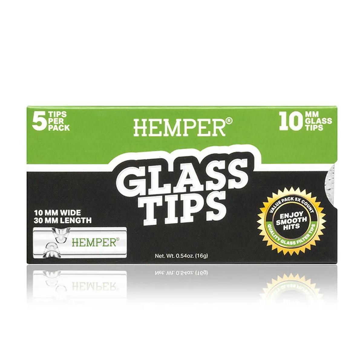 Embouts filtres en verre