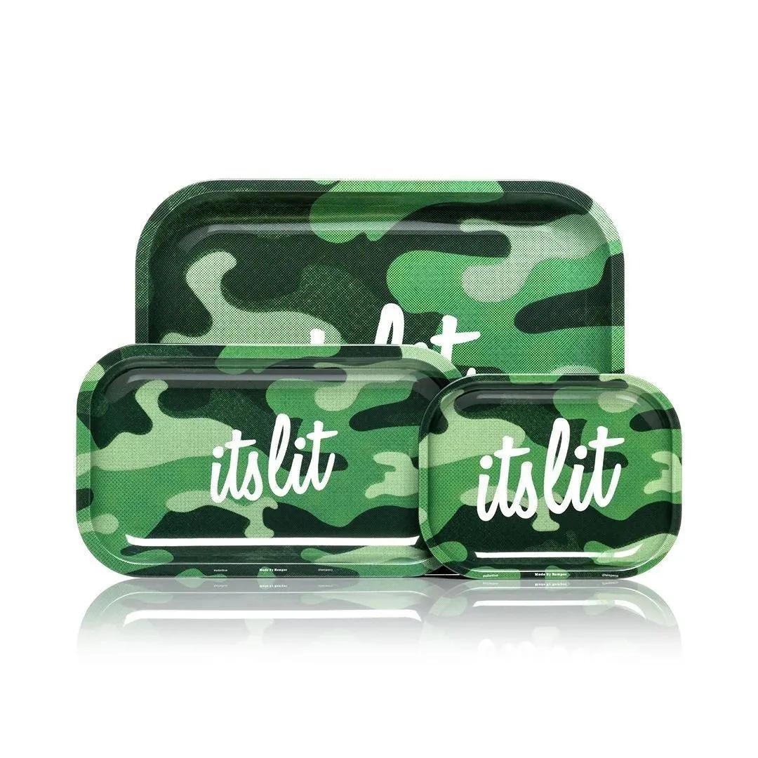 Plateau de roulage camouflage vert clair It's Lit!