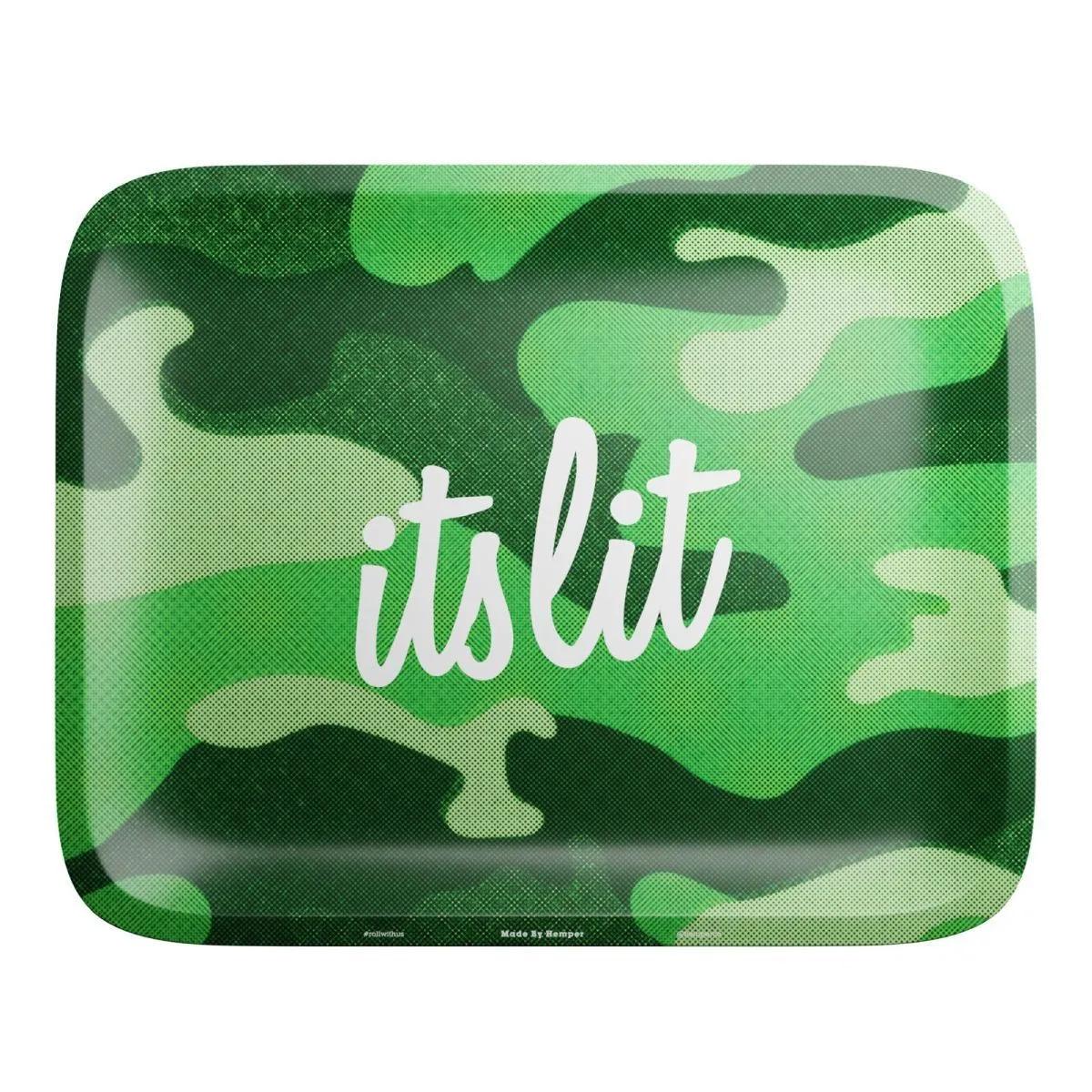 Plateau de roulage camouflage vert clair It's Lit!