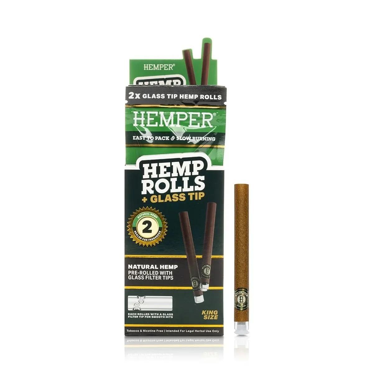 Feuilles à rouler king size + embout en verre 2 pièces