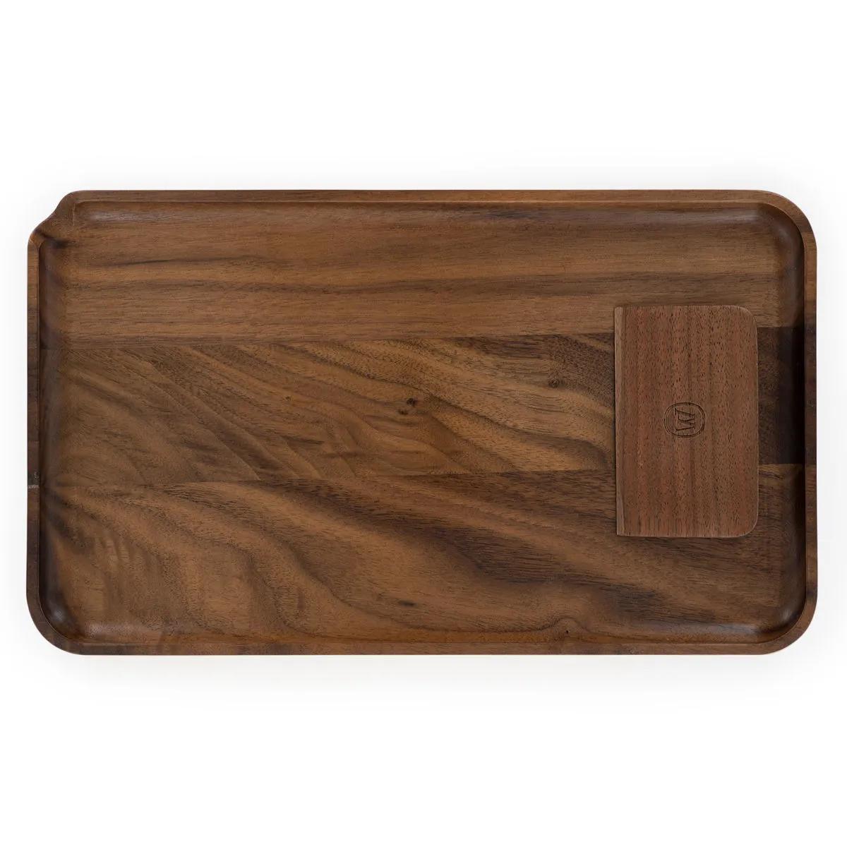 Grand plateau de roulage en bois