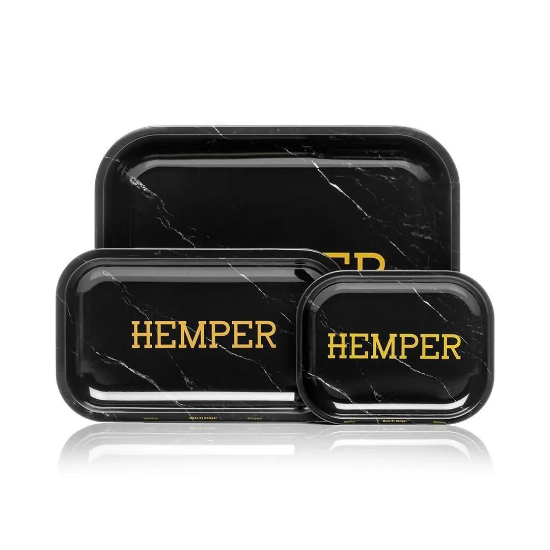 Plateau de roulage Hemper Luxe Black Marble