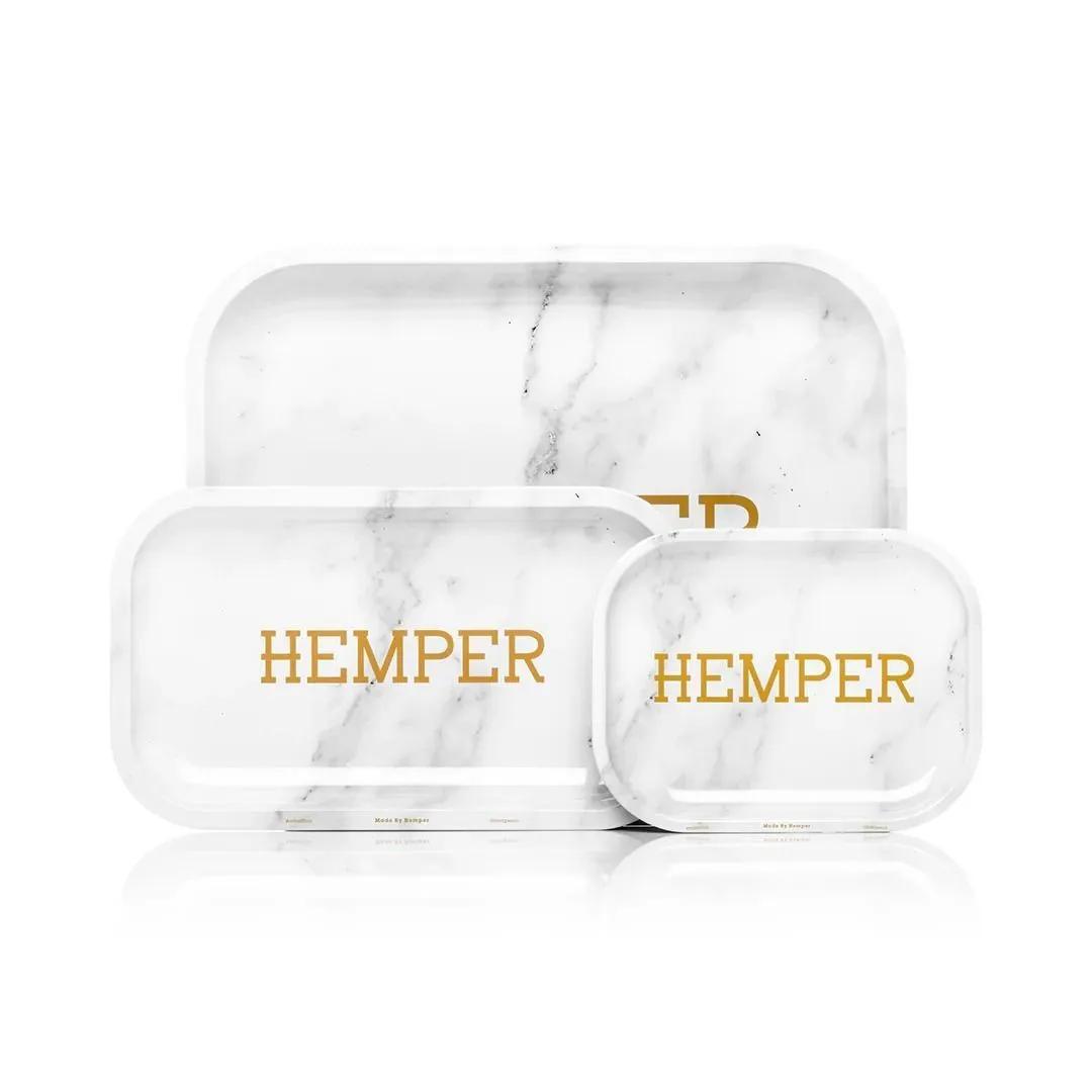 Plateau de roulage Hemper Luxe marbre blanc