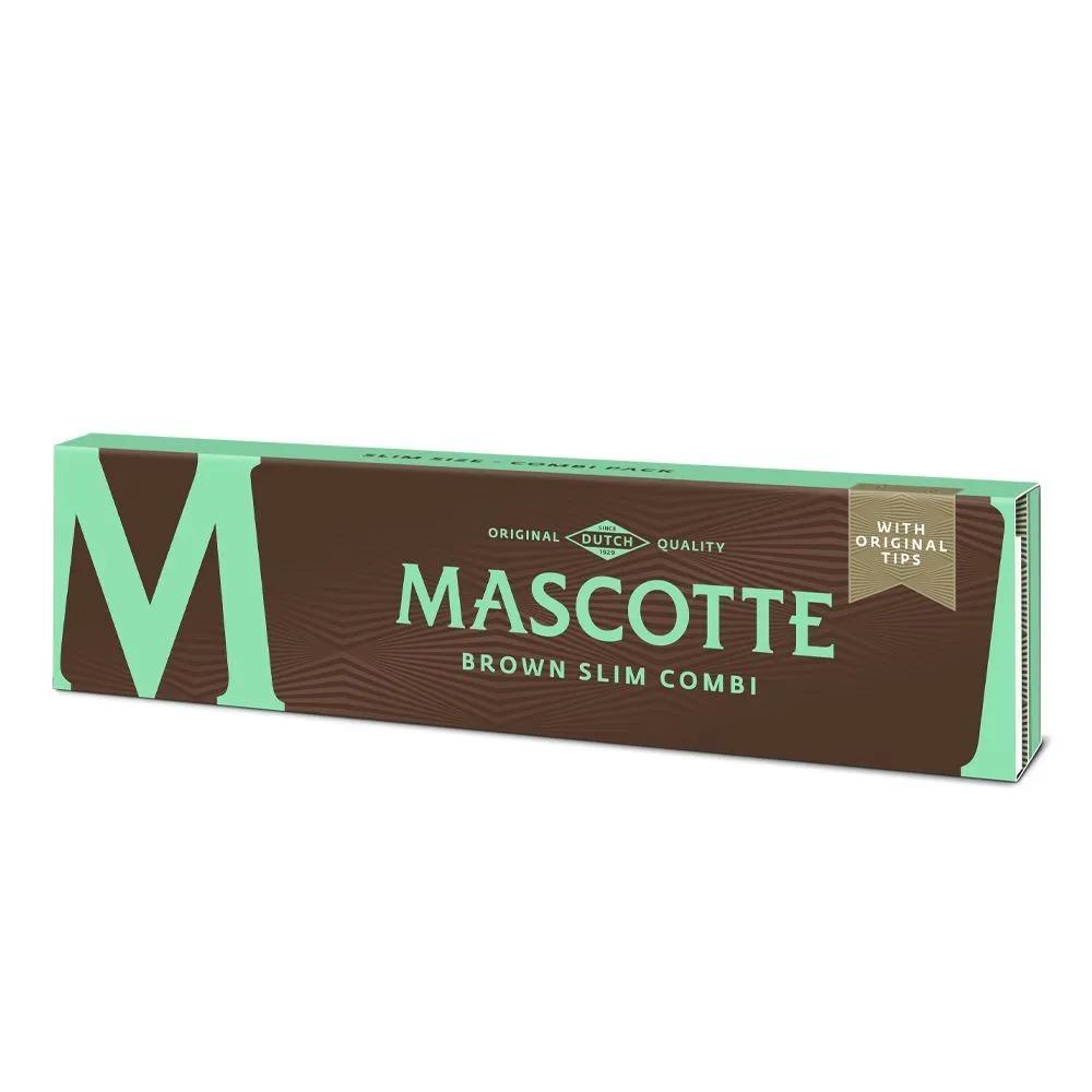 Mascotte Brown Slim Size feuilles à rouler + filtres détachables