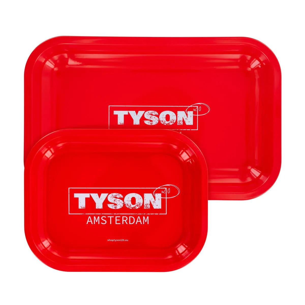 Plateau de roulage métal rouge "Tyson Amsterdam"