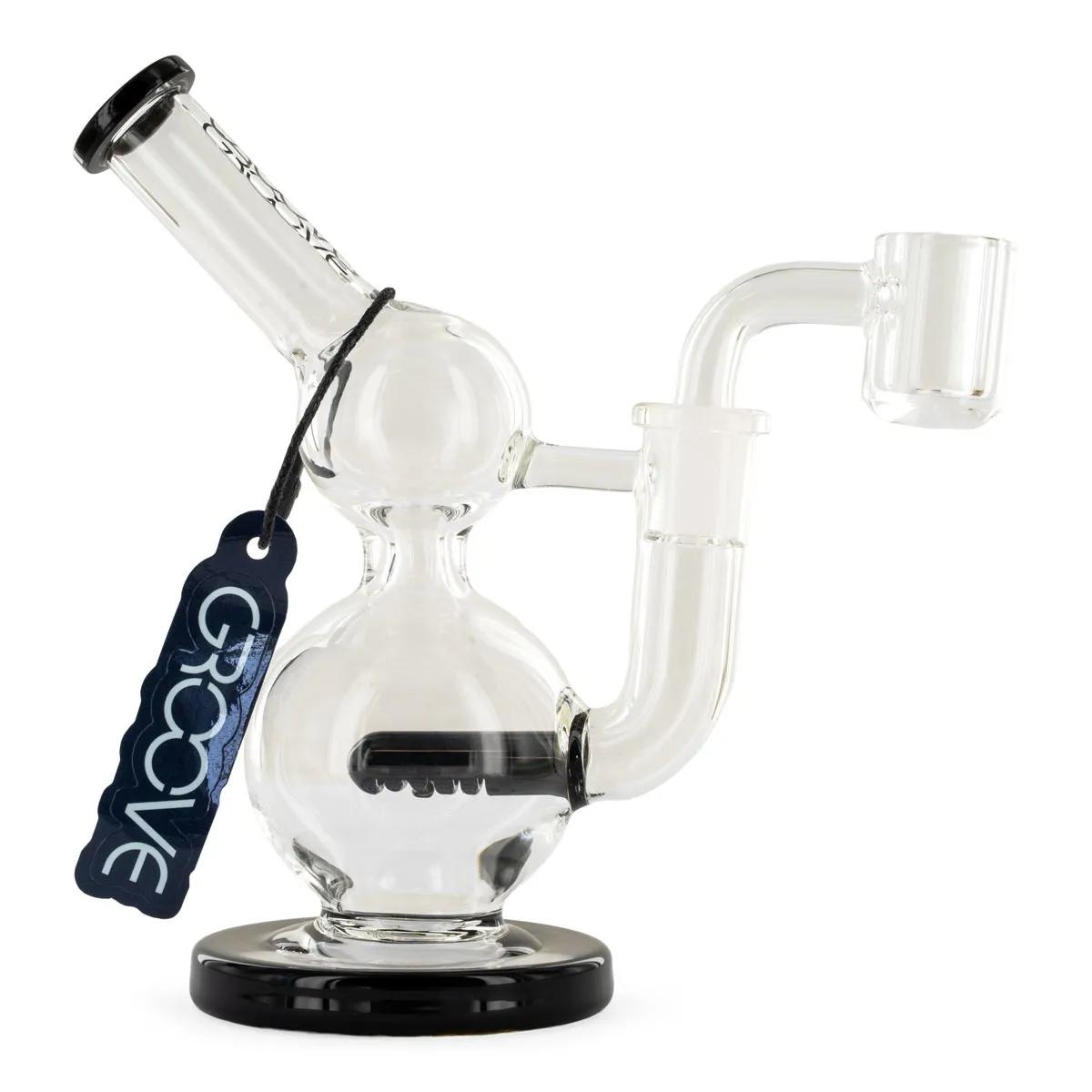 Mini rig en verre rond Groove
