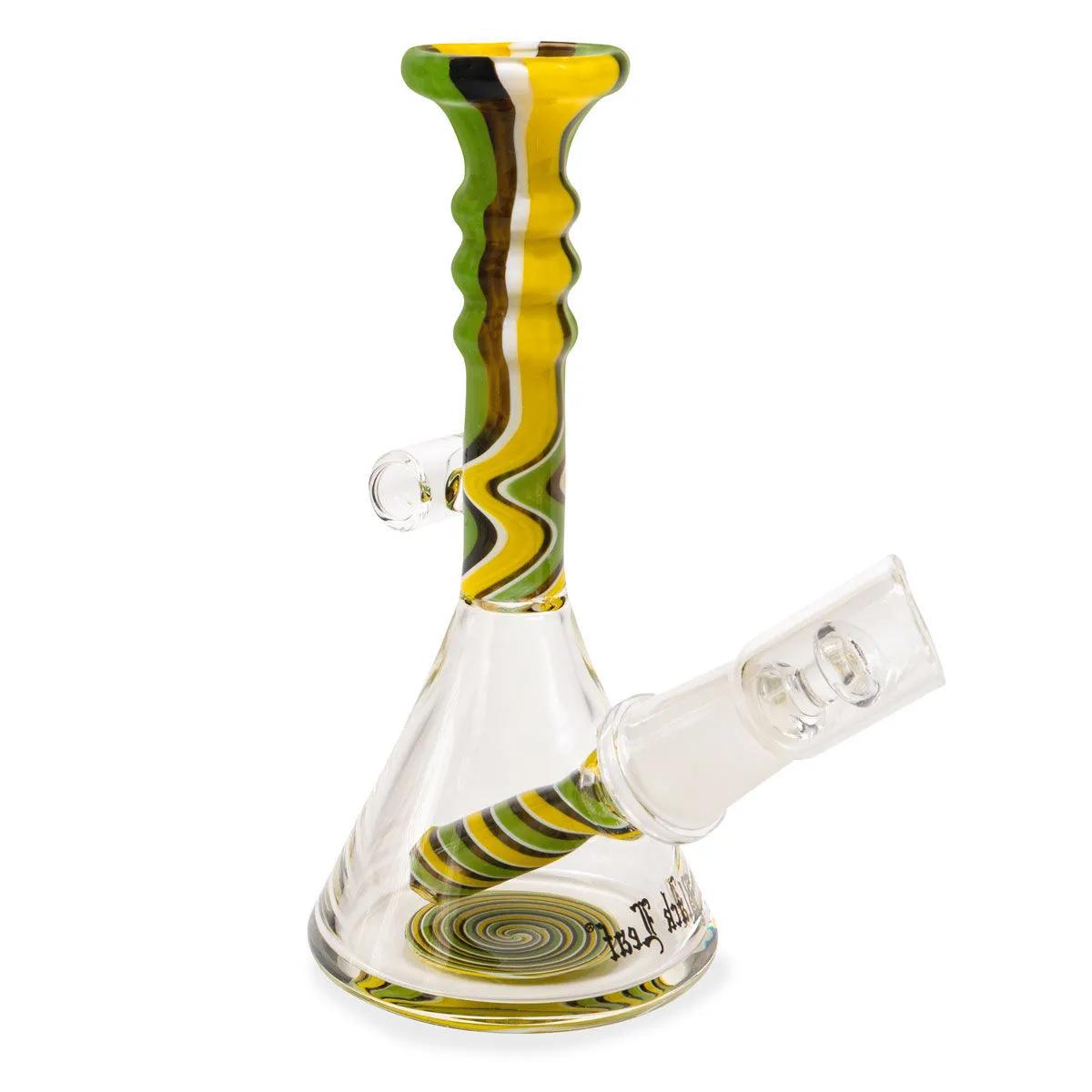 Mini bong à concentrés avec spirale verte