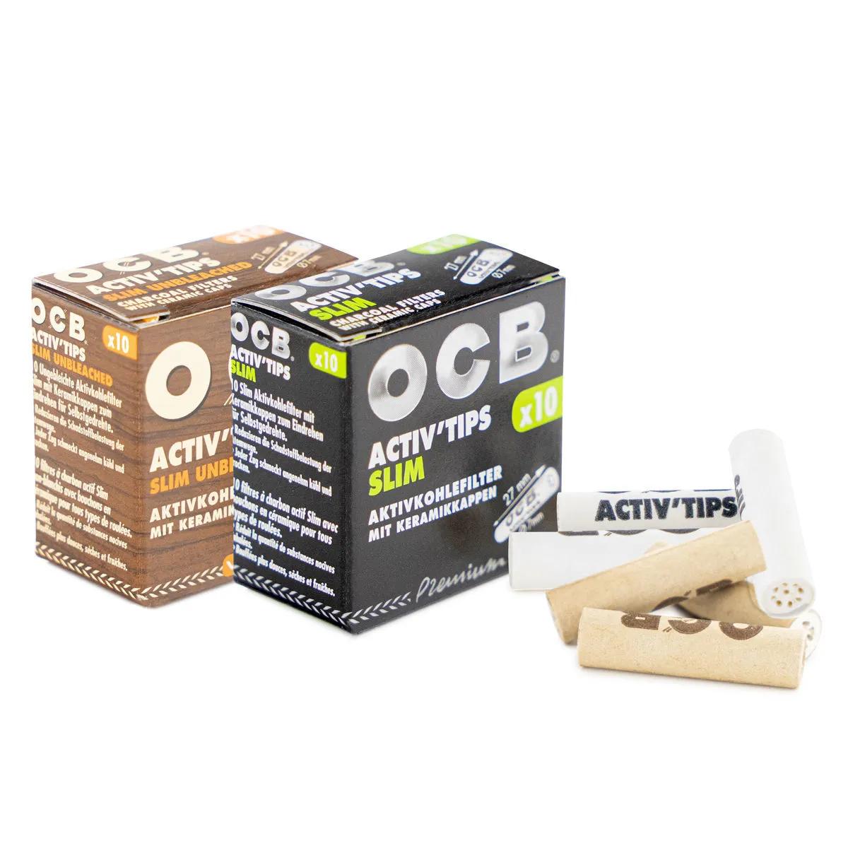 OCB Activ'Tips Slim filtres à charbon actif