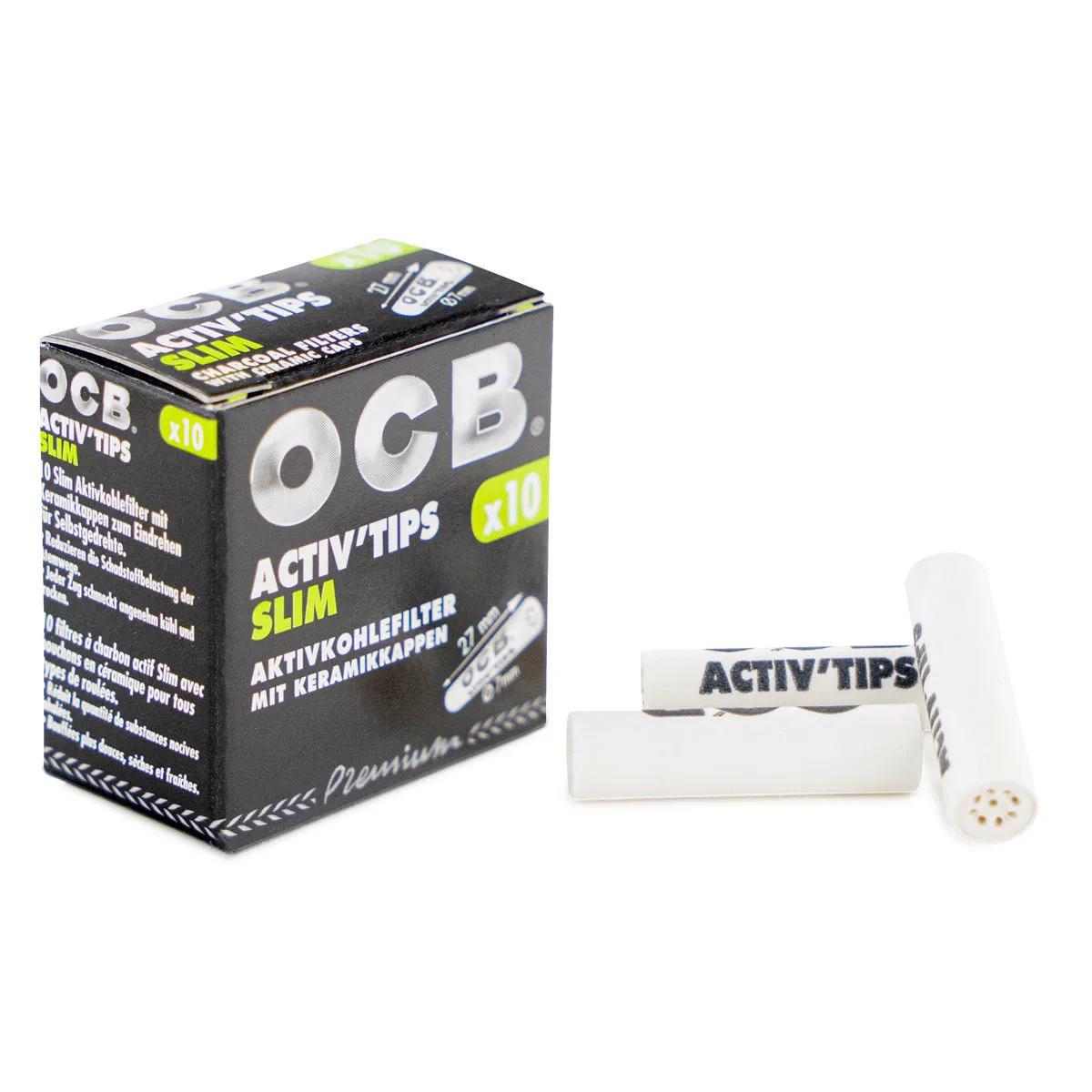 OCB Activ'Tips Slim filtres à charbon actif