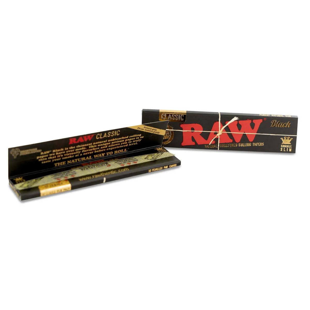 Feuilles à rouler RAW 'Black' King Size Slim