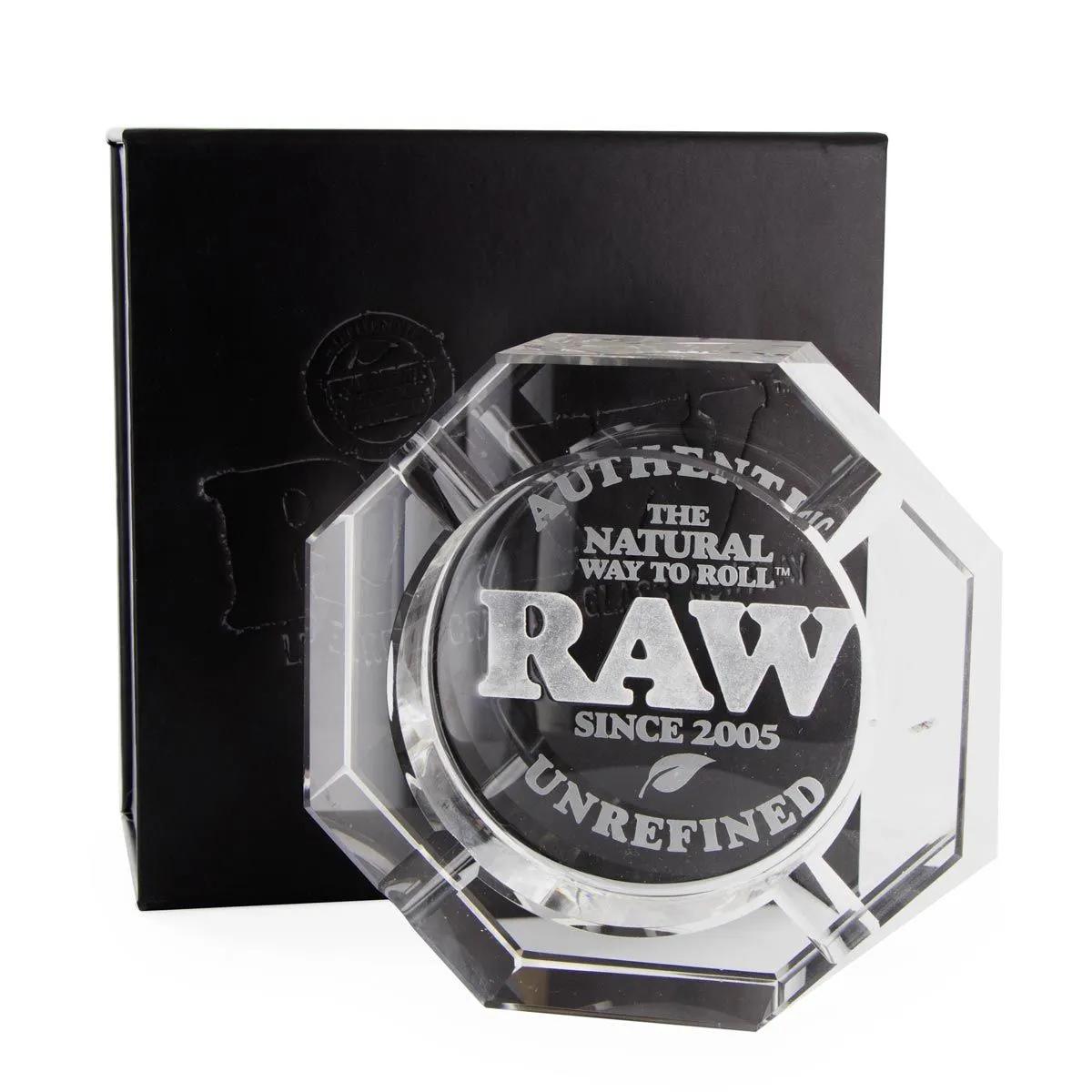 Cendrier en verre cristal RAW