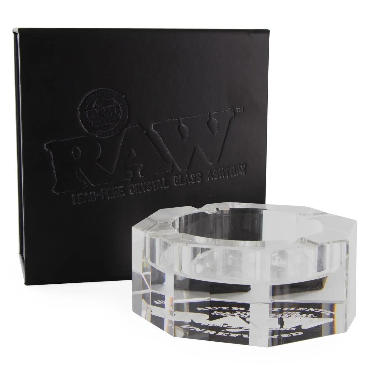 Cendrier en verre cristal RAW