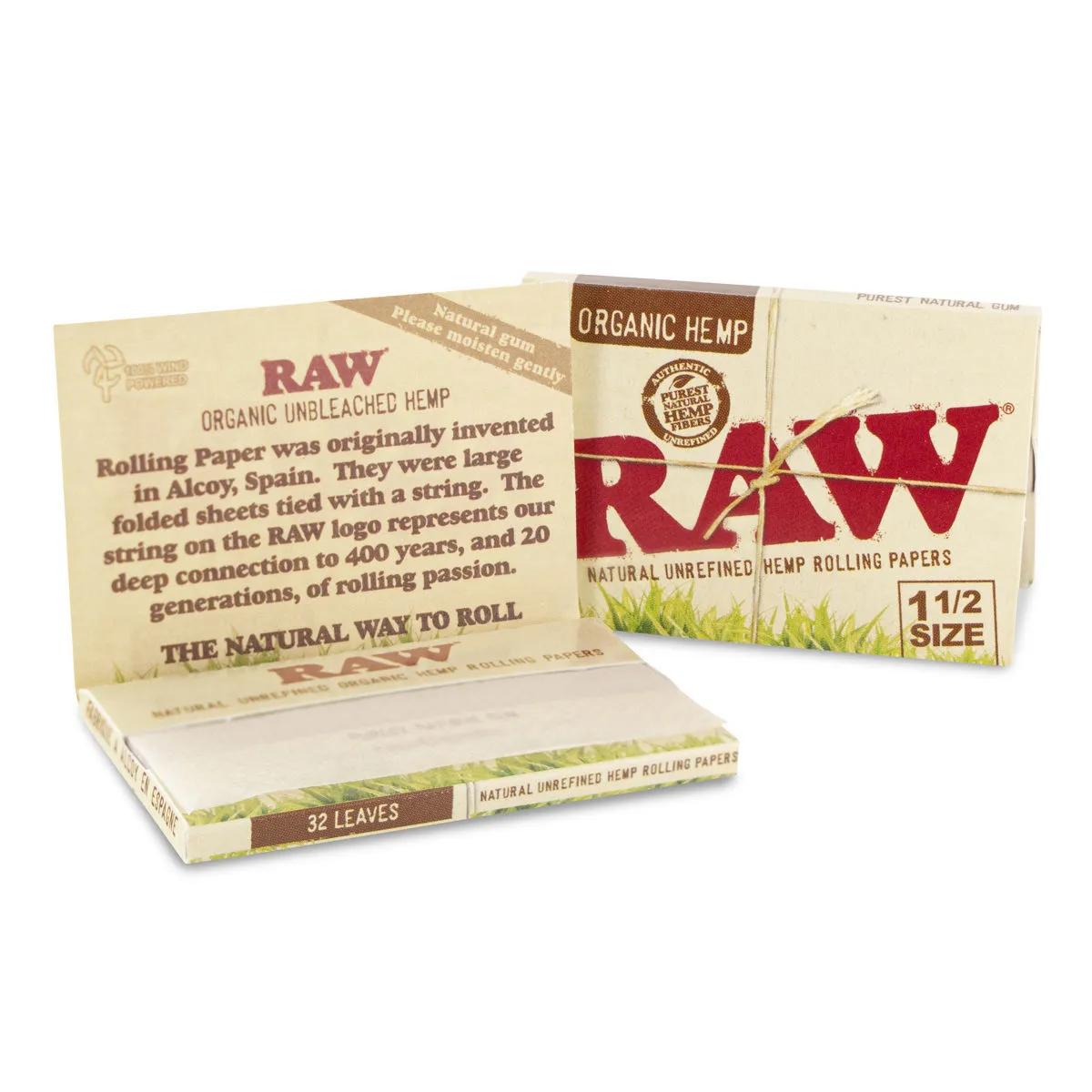 Feuilles à rouler RAW Hemp 1½