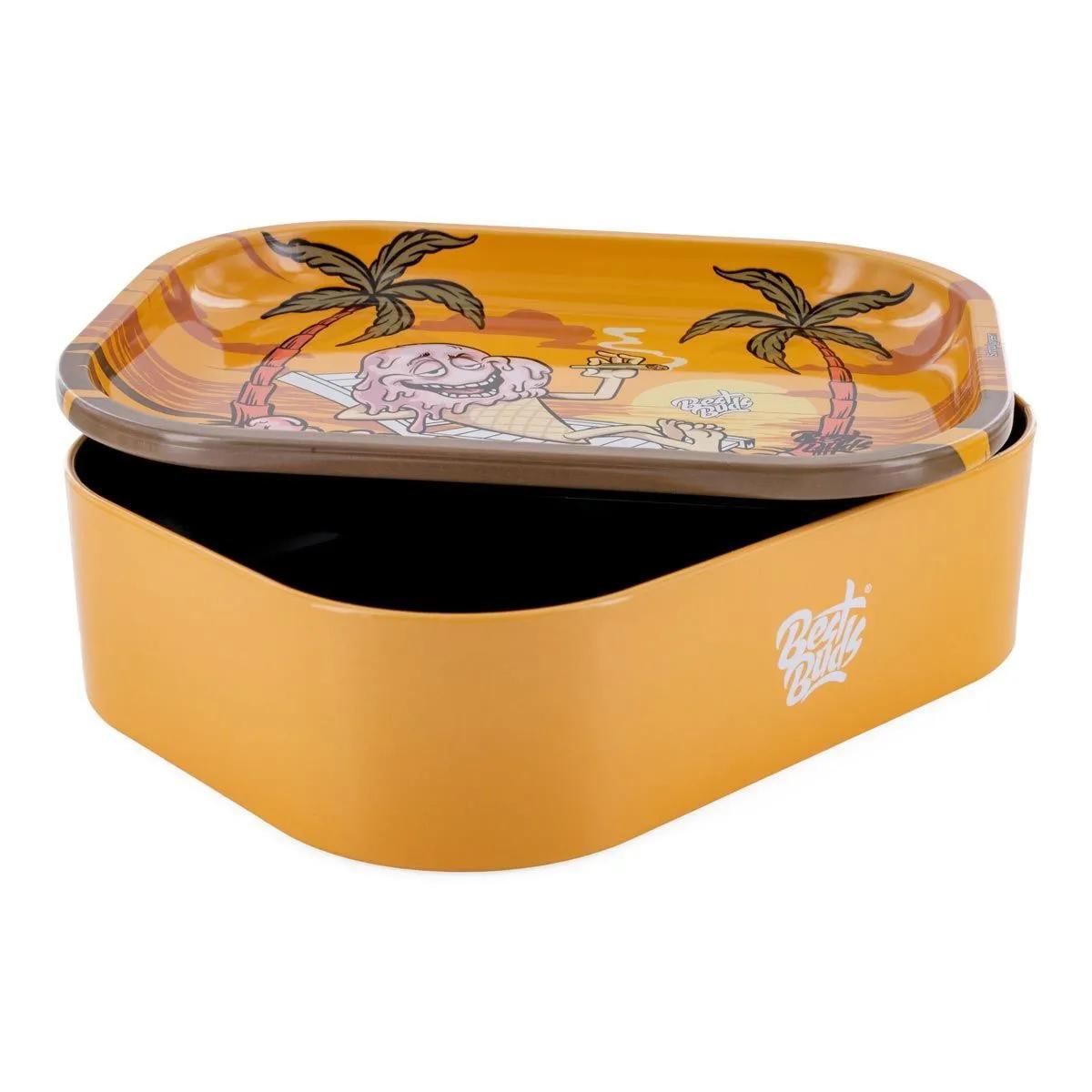 Plateau de roulage avec boîte de rangement Best Buds