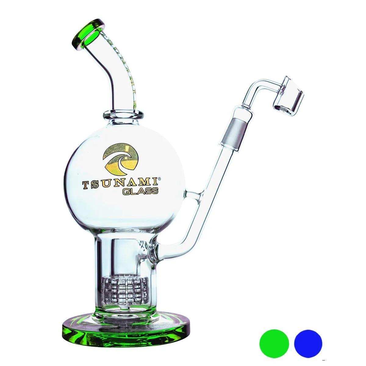 Dab Rig Globe Shower Head 11" (Tsunami Glass)
