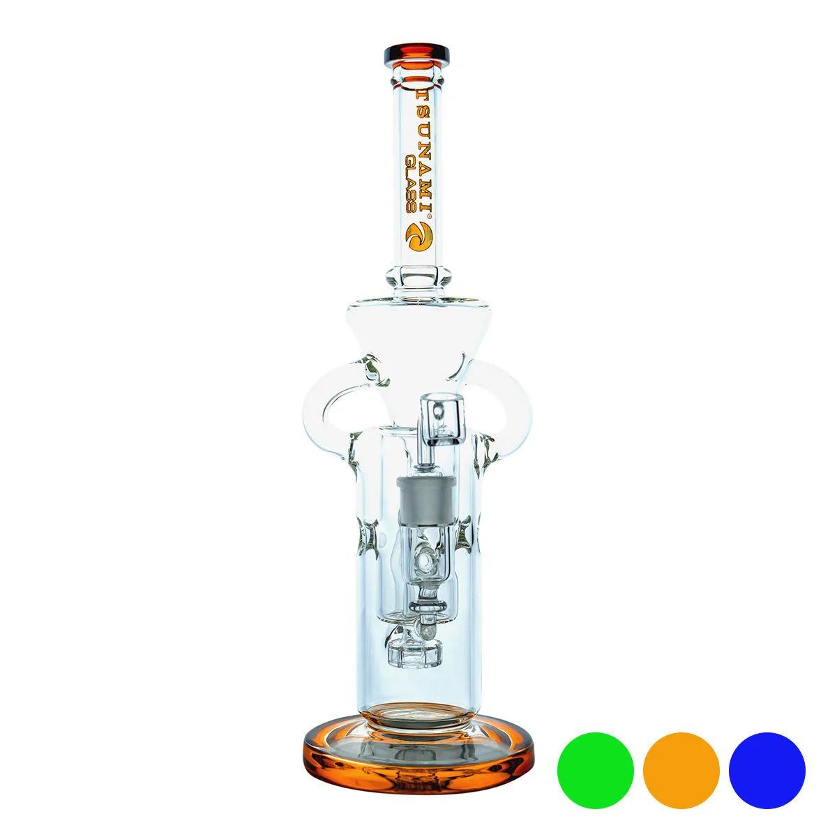 Dab Rig Recycler Suisse Shower Head 13'' (Tsunami Glass)