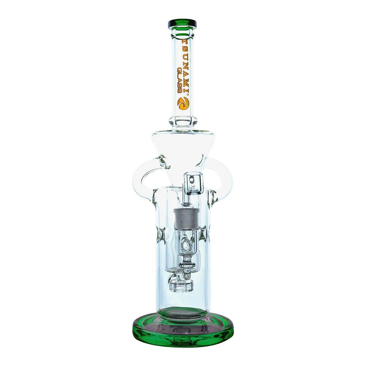 Dab Rig Recycler Suisse Shower Head 13'' (Tsunami Glass)