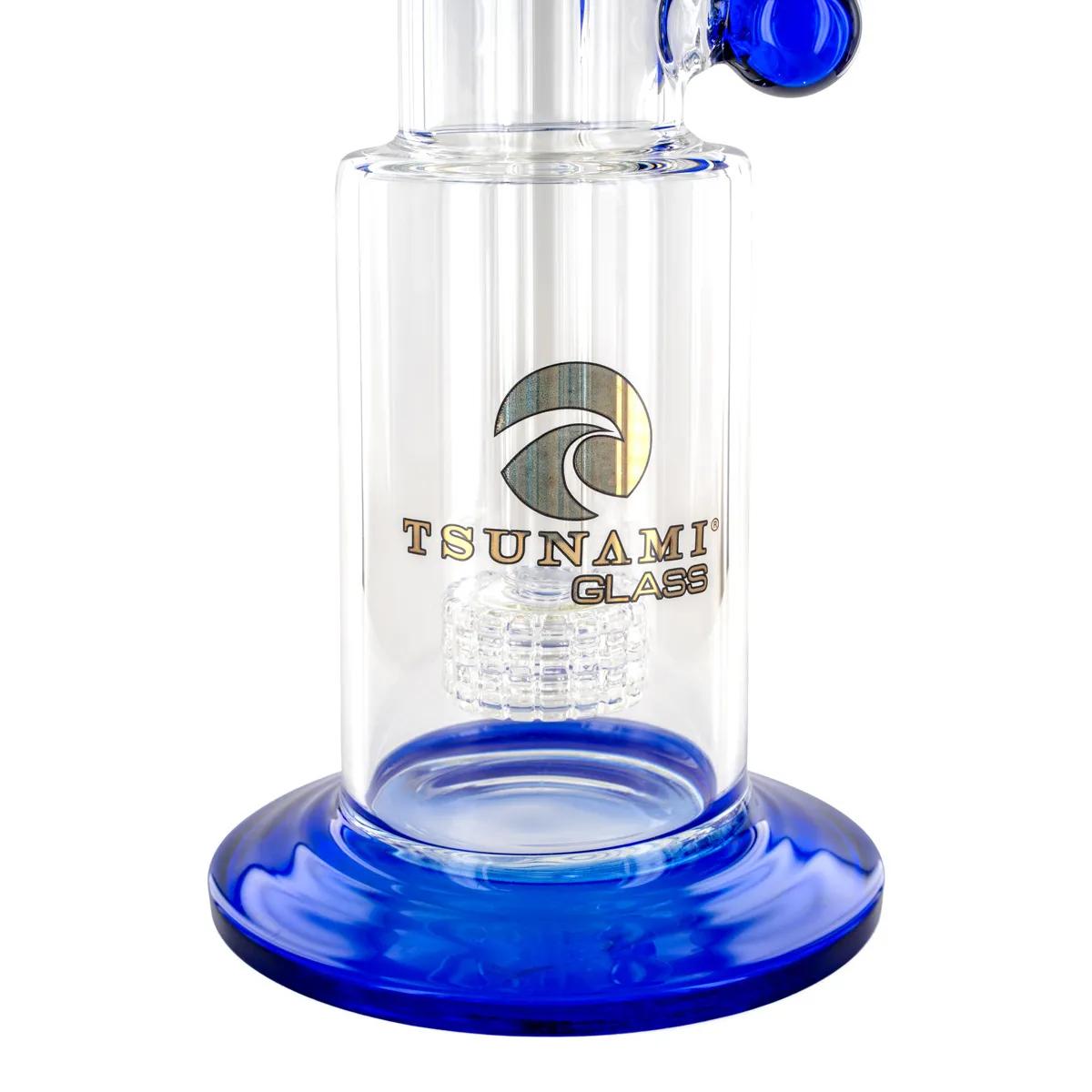 Dab Rig Side Neck Shower Head 10'' (Tsunami Glass)