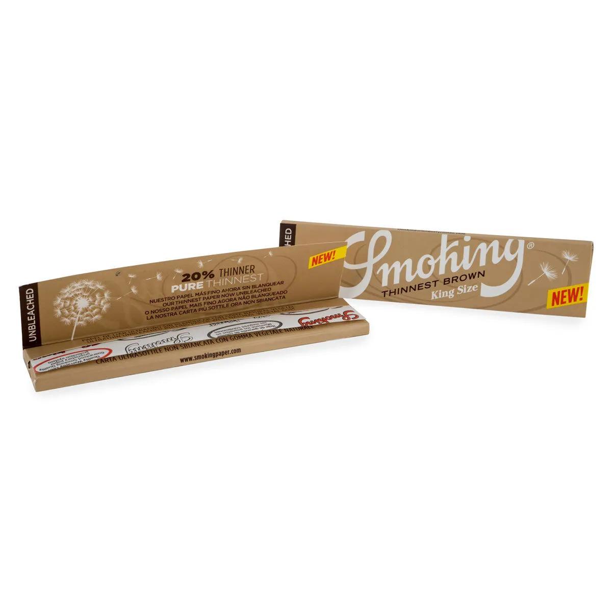 Smoking Thinnest Brown feuilles à rouler King Size