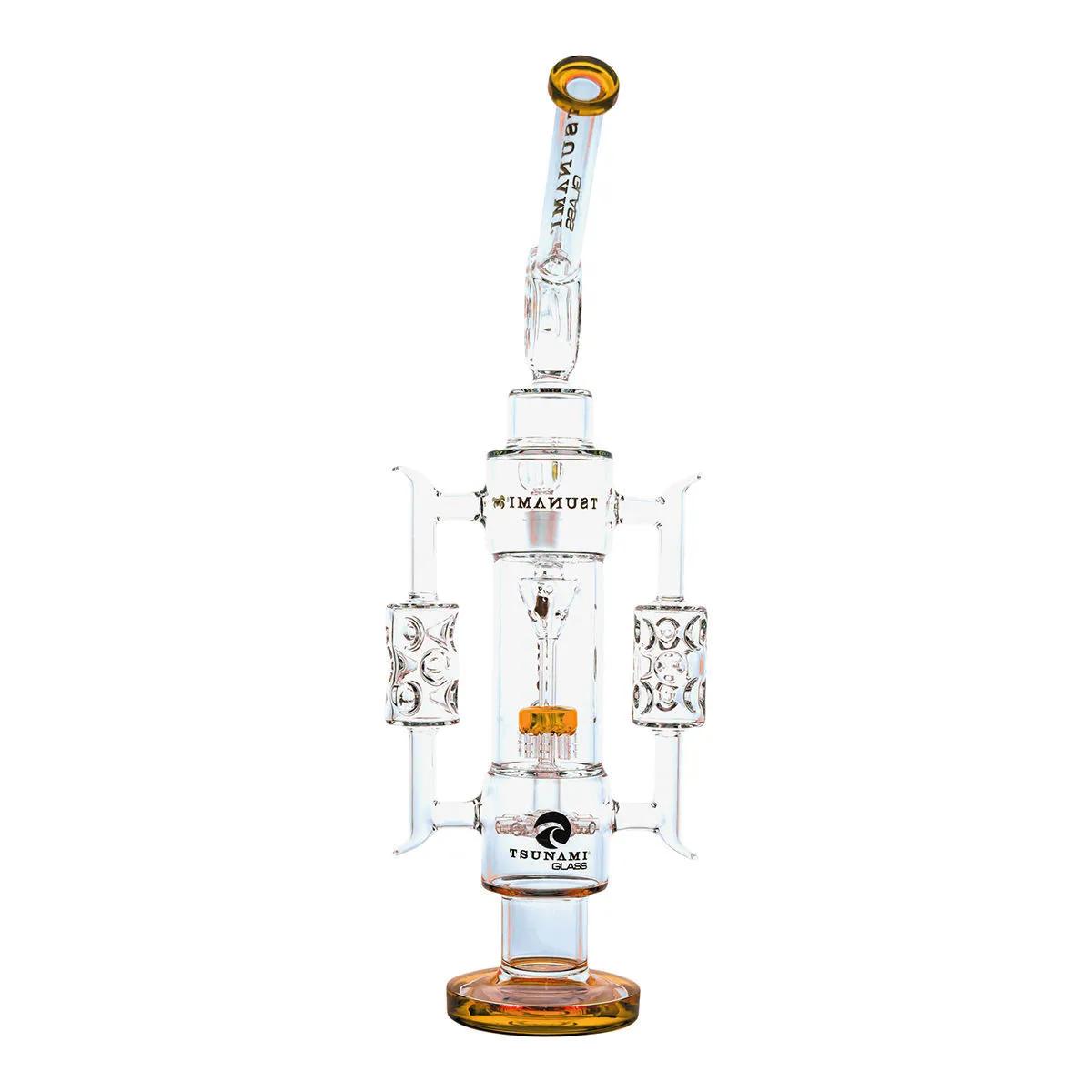 Bong recycleur 20'' avec percolateur pomme de douche (Tsunami Glass)