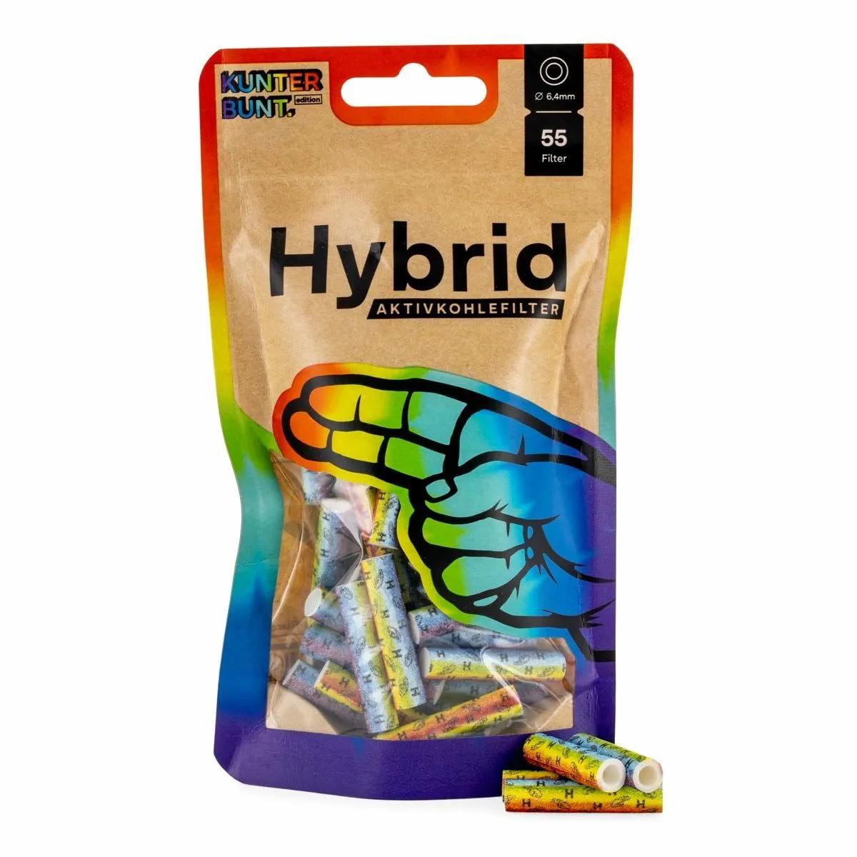Filtres Supreme colorés Hybrid - 55 pièces en sachet