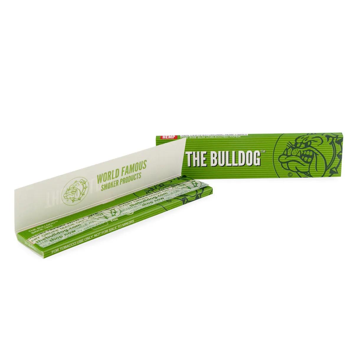 The Bulldog Hemp Green feuilles à rouler en chanvre