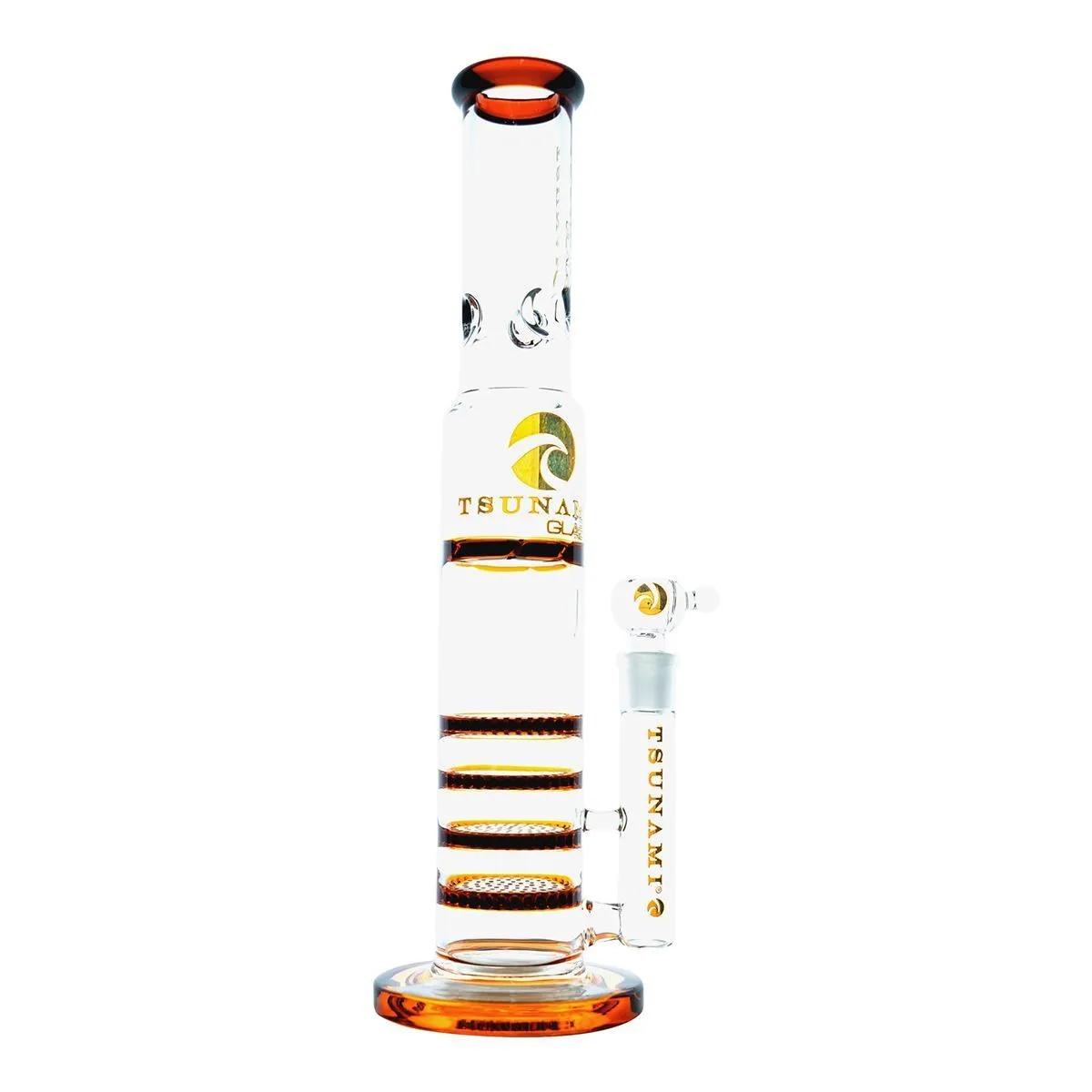 Bong Turbine Triple Honeycomb 18" (Tsunami Glass)