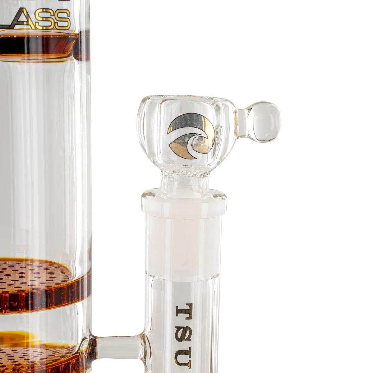 Bong Turbine Triple Honeycomb 18" (Tsunami Glass)