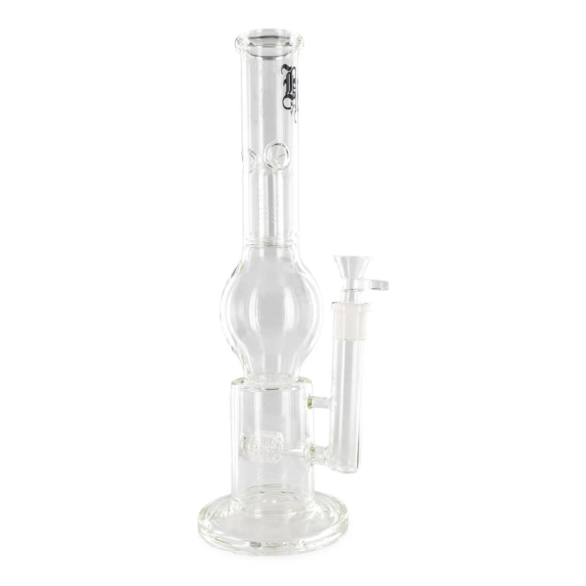 Bong en verre à triple percolateur Black Leaf