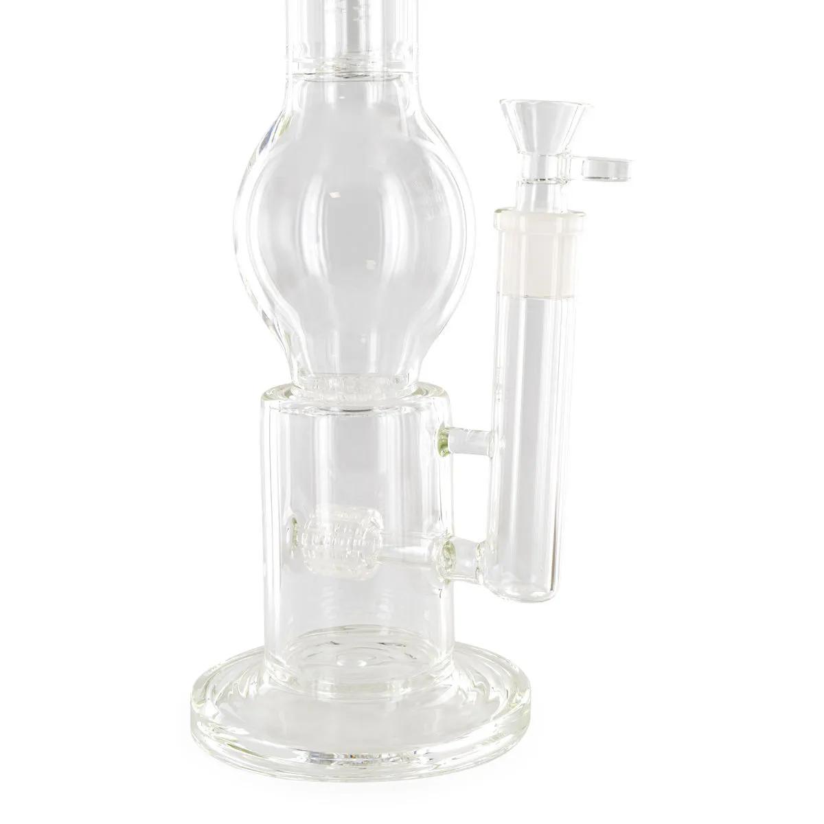 Bong en verre à triple percolateur Black Leaf