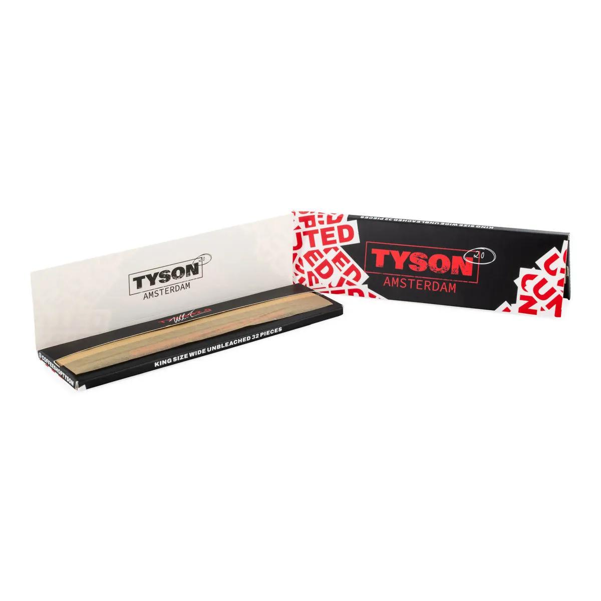 Tyson 2.0 Feuilles à rouler non blanchies King Size Wide